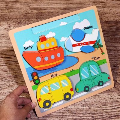 پازل برجسته 4تکه پشت وایت بردی نقلیه