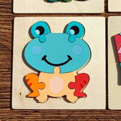 پازل مربعی پاستیلی قورباغه