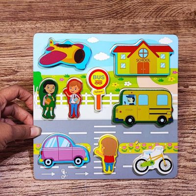 پازل برجسته مربعی خیابان