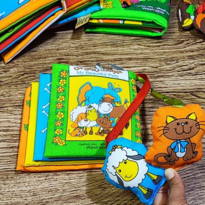 کتاب پارچه ای حیوانات زیبای من