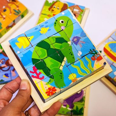 پازل 6وجهی 16کعبی کفی دار دریایی