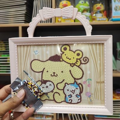 نقاشی الماسی سگ زرد