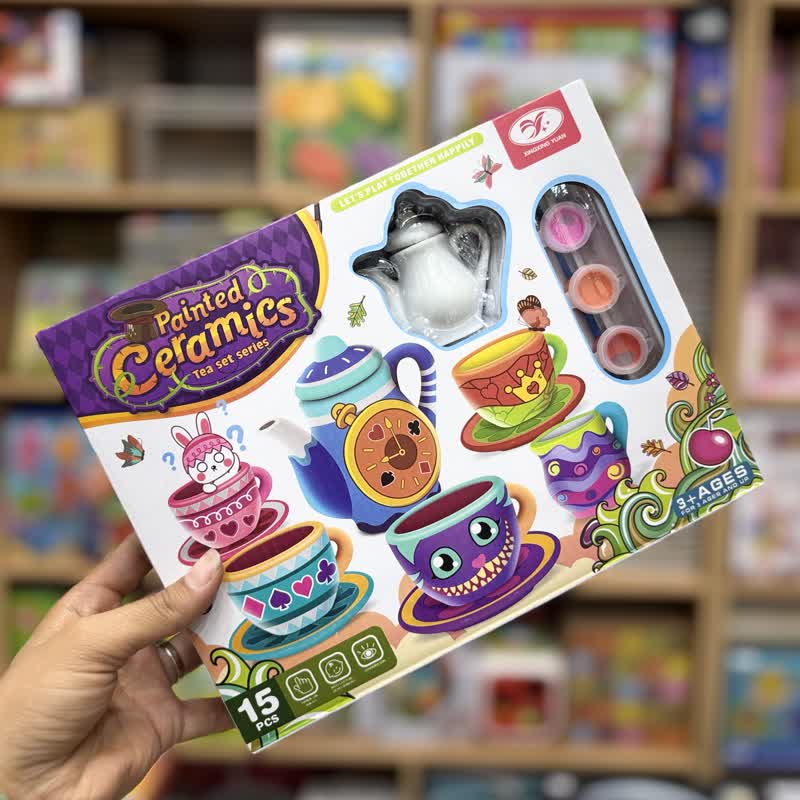 51fad8a4-9a8e-4293-b385-7598e7b7fac3 ست سرامیکی رنگ آمیزی چای خوری 15قطعه