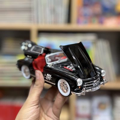 ماشین فلزی عقبکش درب بازشو موزیکال مرسدس بنز مشکی