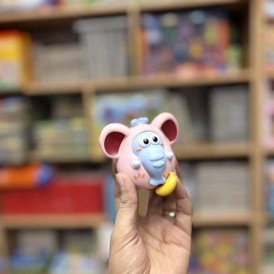 کوکی فیل و موز نخکشی صورتی