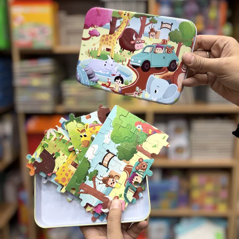 bca2148d-40f7-45fe-b75b-2b9c367028f8 پازل120قطعه باغ وحش