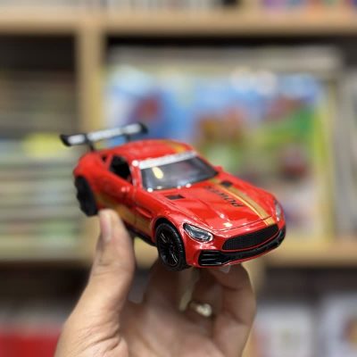 ماشین فلزی درب باز شو موزیکال مدل 3622 قرمز