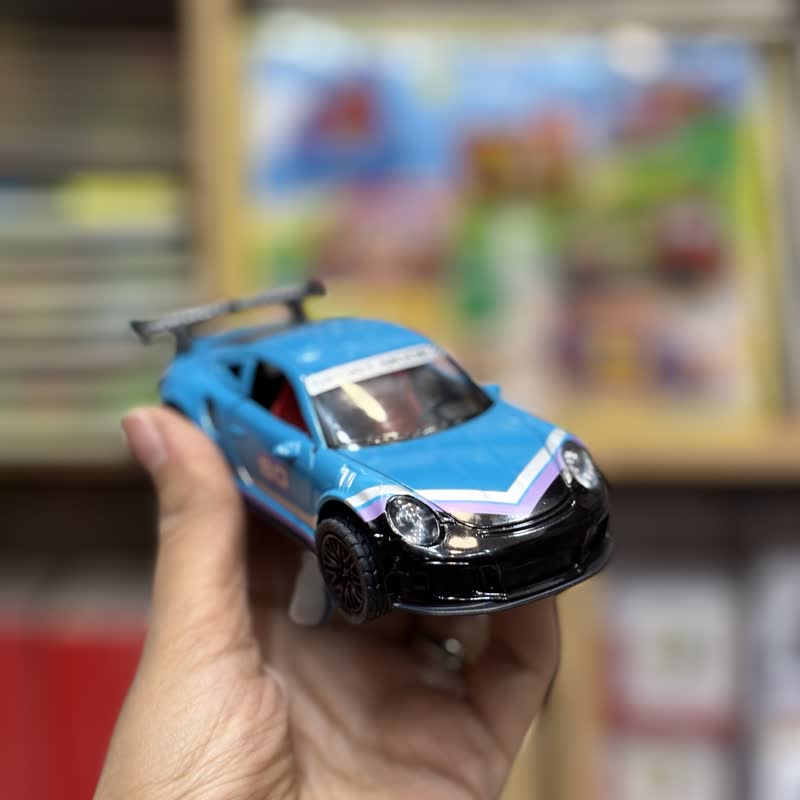 ماشین فلزی درب باز شو موزیکال مدل 3622آبی