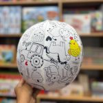 توپ پارچه ای بادکنکی رنگ آمیزی طرح مزرعه