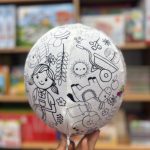توپ پارچه ای بادکنکی رنگ آمیزی طرح مزرعه
